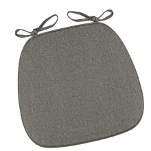 Indoor Outdoor Seat Pad Durability Polyester Fabric Chair-Black