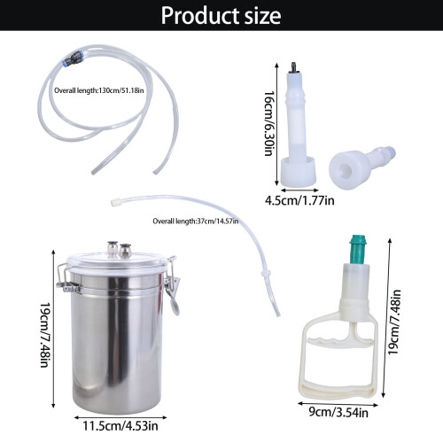 Handheld Goat Milker Vacuum Pump Light weight Sheep Goat Cattle 2