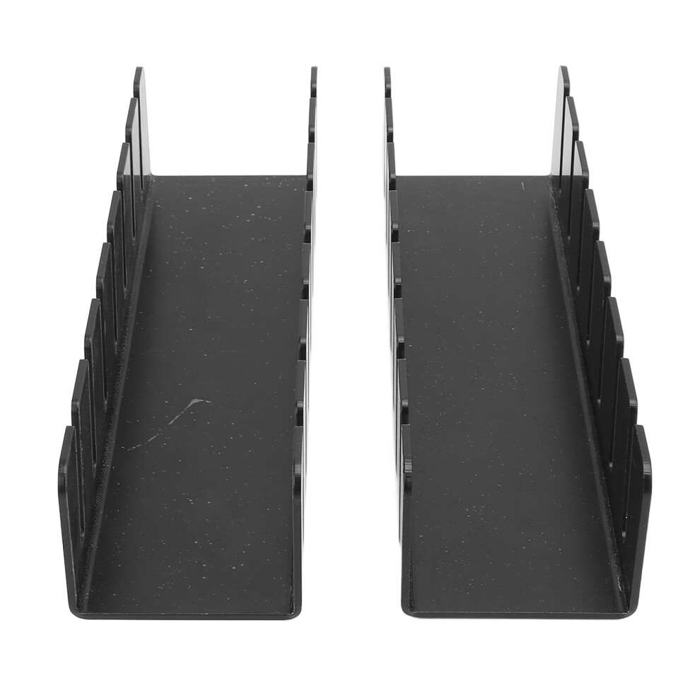 Acrylic Baseball Hat Stand Organizer 2pcs, Black, 8x29cm