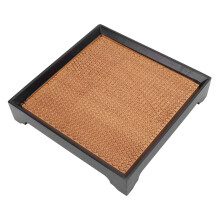 Vintage Holz-Quadrat-Teetablett 19 cm Kleiner Topfhalter für Zuhause und Büro