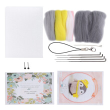 Needle Felting Kit Wool Supplies for Cute Animal Plush DIY (117 # Maternelle)
