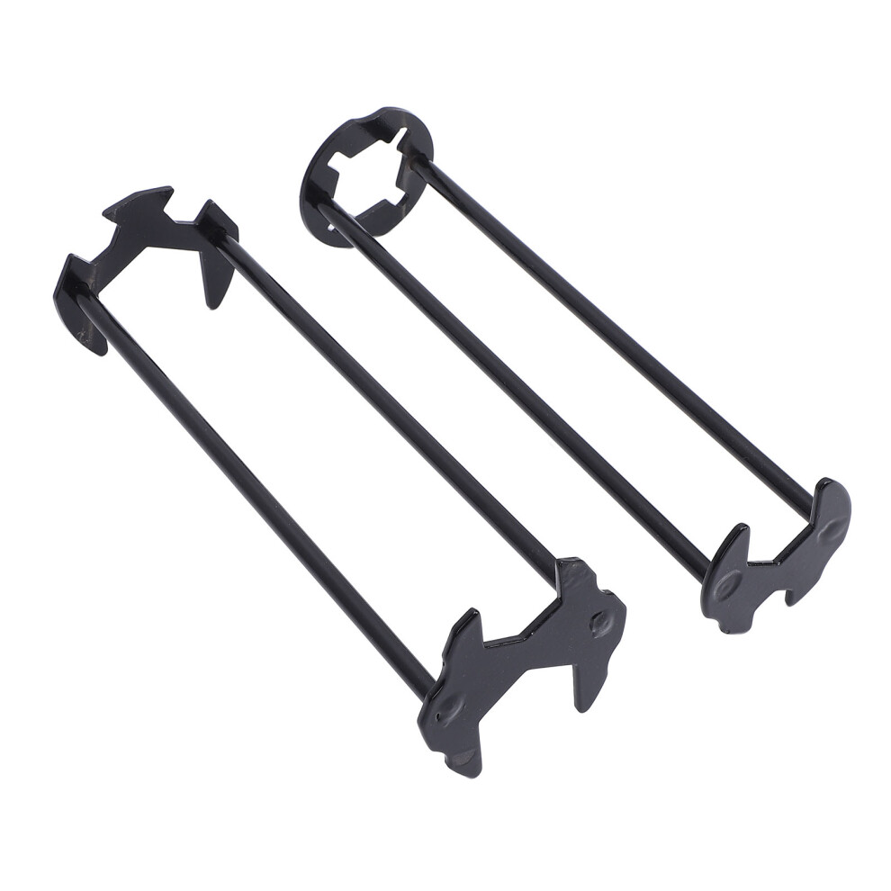 2Pcs Steel Basin Wrench Set For Rv, Yacht, Campervan, Black 6941363957232