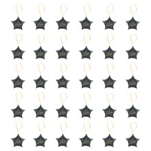 Caixas de presente em formato de estrela, caixas para lembrancinhas de casamento, pacote com 30 unidades, perfeitas para embalar doces e para festas