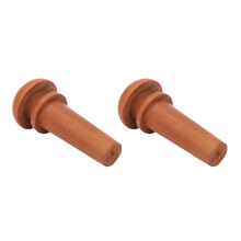 2 Stück Rote-Jujube-Holz-Endknopf für Violine – Klassisches, langlebiges Musikinstrument-Teil