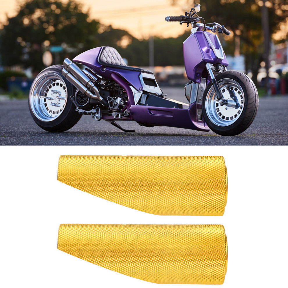2Pcs Aluminum Motorcycle Foot Pegs Fit For Honda Ruckus Golden/Blue 5061363960245