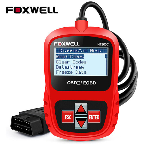 Foxwell NT200C OBDII/EOBD Code ReaderScanner για έλεγχο κινητήρα αυτοκινήτου Όργανο μέτρησης