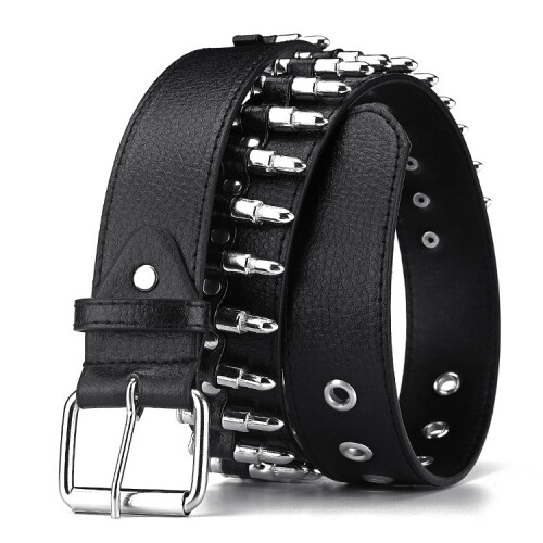 Ζώνη punk bullet rivet Ανδρική πανκ ζώνη bullet μόδας ευρωπαϊκής και αμερικανικής μόδα 1
