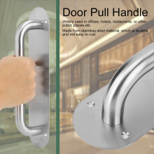 Stainless Steel Door Pull Handle 280mm x 65mm Oval Push & Pull Access Hardware