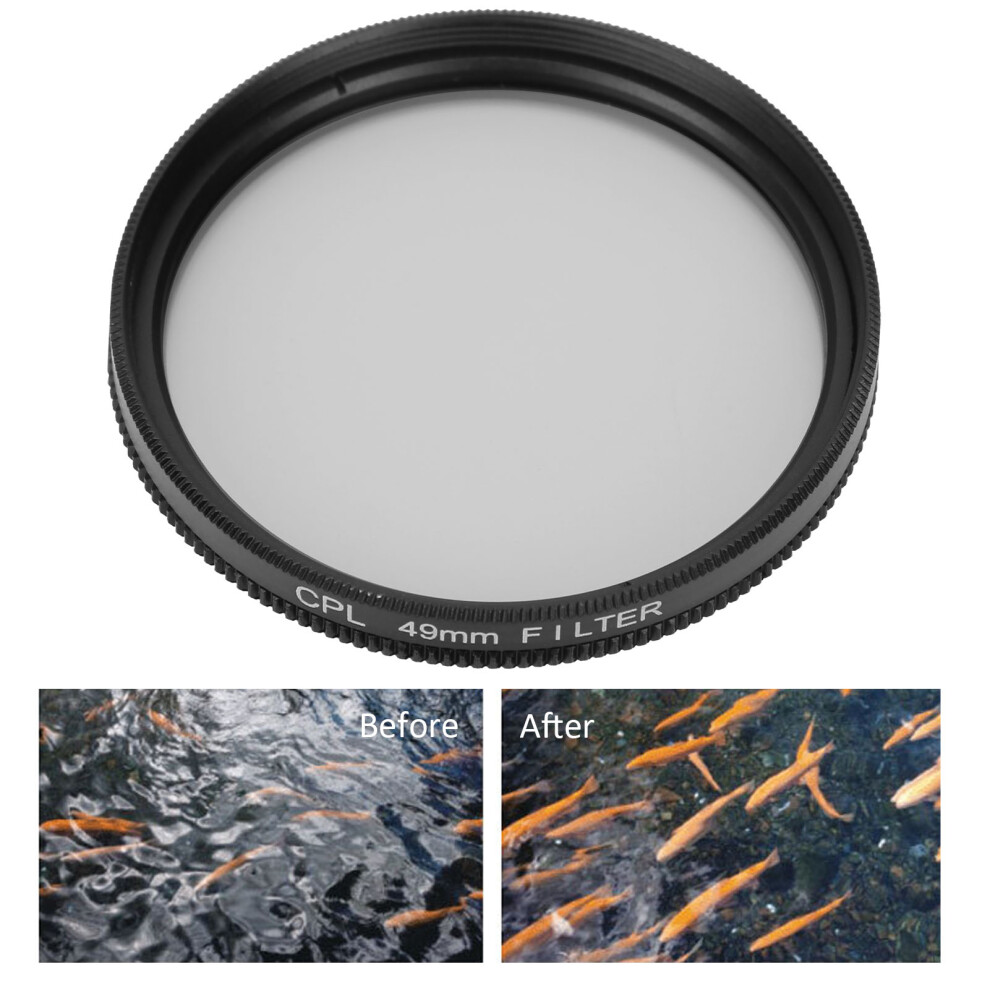 Junestar 49Mm Cpl Lens Filter For Canon/Nikon/Sony/Olympus/Fuji 8421363961098