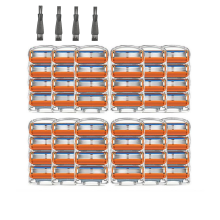 48 stuks 5-laags scheermesjesset met compatibele cartridges voor mannenverzorging voor Fusion-scheermesjes