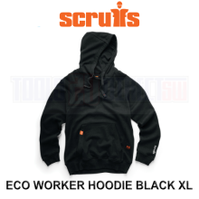 Scruffs Eco Worker Hoodie Black XL T55405
