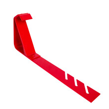Guardian 2503 Fixed Heavy Duty Roofing Bracket for Use with 21/12 Pitch Roofs 6 Inch by 60 Degree Fixed Angle Platform Powder Coated Red OSHA Complia