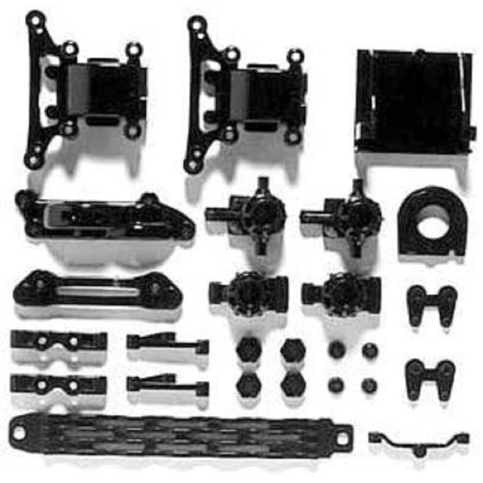 Tamiya 300051002 Tt And Parts Steering Arm, Stub Axle Black