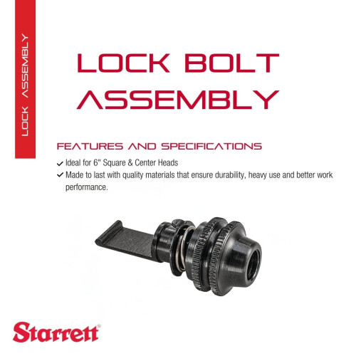 Starrett Starrett Lock Bolt Assembly for 6"""" Combination Square Head - Secure Locking Performance Easy Replacement - PT99004 1
