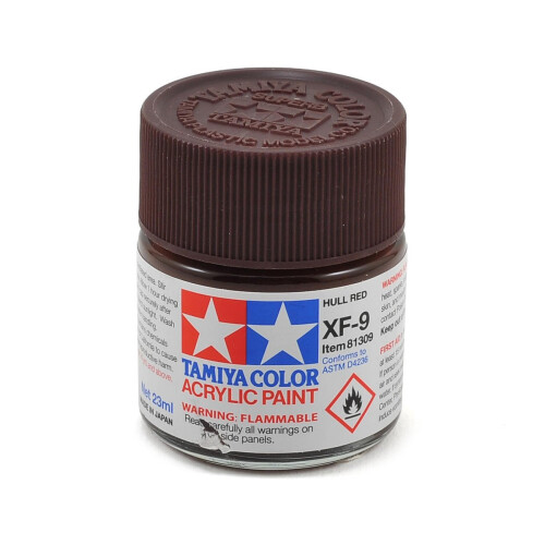 Tamiya Tamiya Acrylic XF9 Hull Red 23ml
