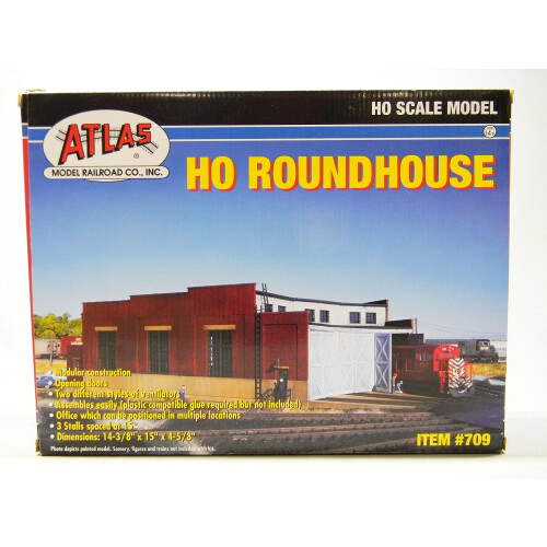 Κιτ Roundhouse 3-Stall HO Scale Atlas Trains