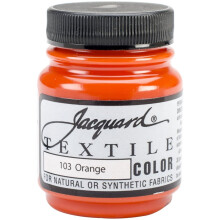 Jacquard Textile Color Fabric Paint 2.25oz-Orange