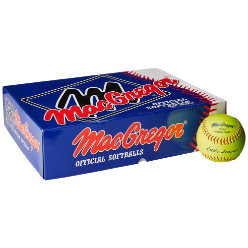 MacGregor 12 Inch Little League Softball - 12 Pack