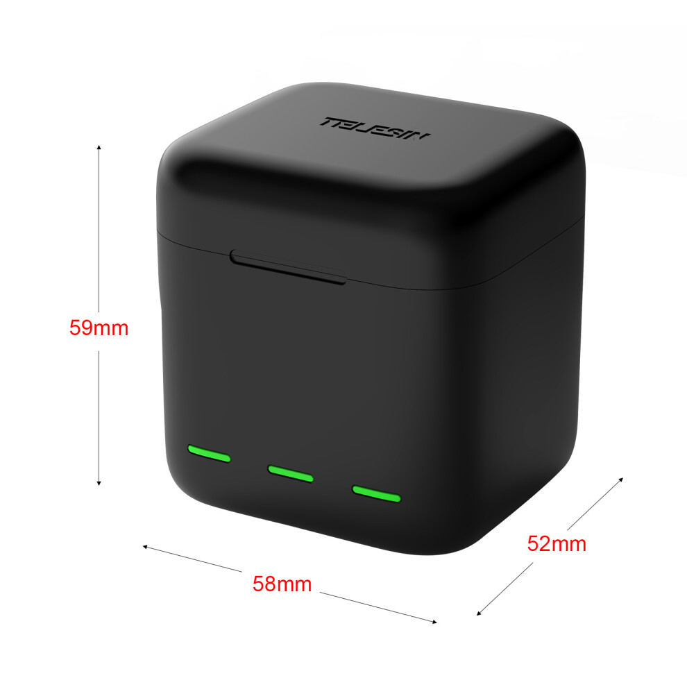 3-Channel Usb Battery Charger & Case For Gopro Hero 9/10, Compact & Safe 6901363963145