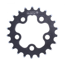 Origin8 aluminium oplopende kettingbladen 58 mm x 22t zwart/zilver