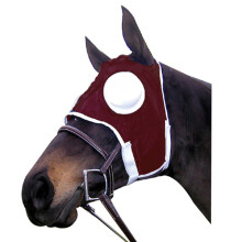 Intrepid International Maschera per cavalli Cappuccio lampeggiante a coppa intera - Maschera da allenamento in poliestere regolabile per lesioni