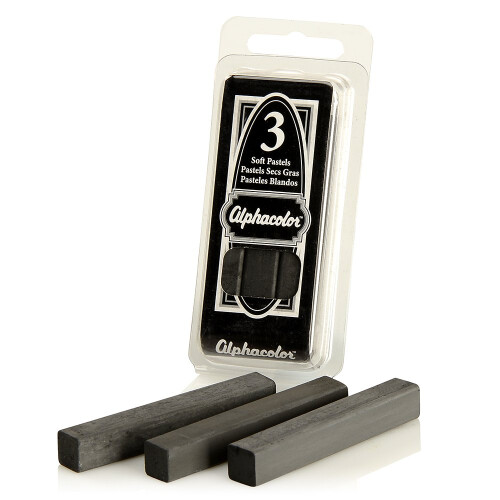 Derwent Derwent Alphacolor Weiche Pastelle, Kohle, 3 Pastelle pro Packung (105C) 2
