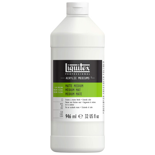 Liquitex Matte Acrylic Fluid Medium-32oz