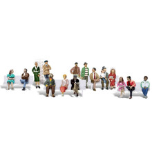 Woodland Scenics A1908 Sixteen Passengers HO OO Gauge Figures Landscaping