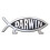 Darwin Fish Car Emblem 1