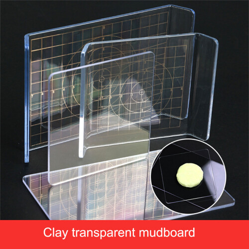 4Pcs Acrylic Sheet Board with Acrylic Clay Roller Clay Shaping 1