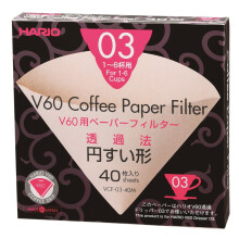 Paper Filter Misarashi for 03 Dripper, Pack of 40, Brown, Natural, Size 3-40 Pieces