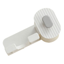 Bathroom Styling Station Wall Mount Holds Hair Dryers-White