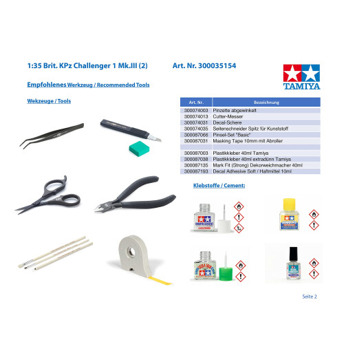 Tamiya Tamiya 35154�British Battle Tank Challenger 1�Mk. III� 2
