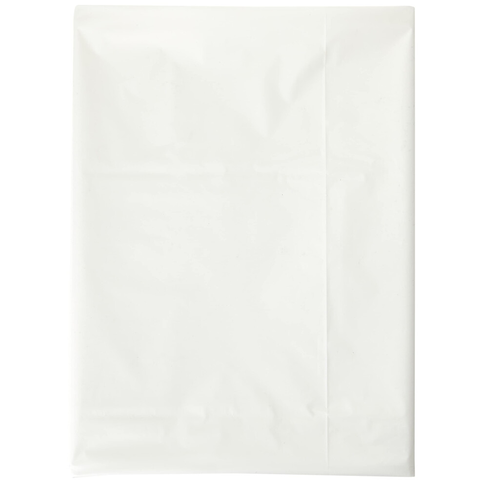 Unique Party Rectangular Plastic Tablecover - White -