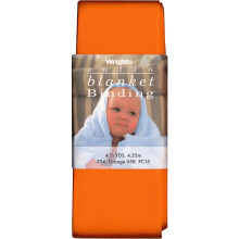 Wrights 117-794-058 Bord de Couverture Satiné Orange, 4,75 Yards