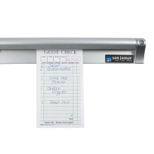 San Jamar Check Rack with Mounting Screw Pack for Kitchens and Restaurants Stainless Steel 24 Inches Silver