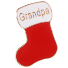 Christmas Brooch Christmas Sock Elegant New Year-Grandpa