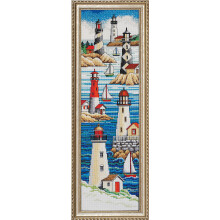 Janlynn Lighthouses Räkne Korsstygnsset-6"X21" 14 Count