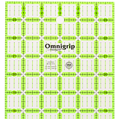 Omnigrip By Omnigrid Non-Slip Quilter's Ruler 6"X24"- 1
