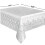 Unique Party  5075  - White Lace Plastic Tablecloth, 9ft x 4.5ft 3