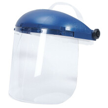 Sellstrom Visiera Maschera di sicurezza completa a corona singola per uomo e donna Copricapo con sospensione Pin Lock con finestra trasparente in