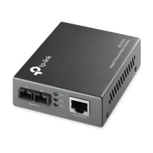 2KA4934 - TP-LINK MC210CS Gigabit Media Converter 1000Mbps RJ45 to 1000M Single-Mode SC Fiber up to 15Km/9miles Chassis mountable