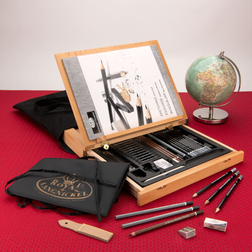 Easel Art Set W/Easy To Store Bag-Sketching 2