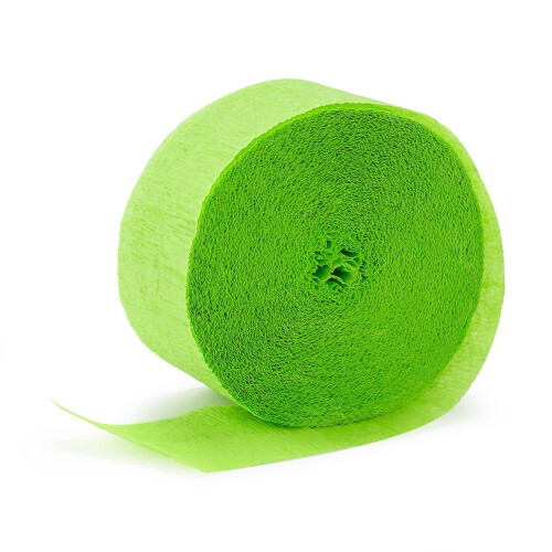 (One Size, Lime Green) Unique Party Crepe Streamer Roll (81ft) 1