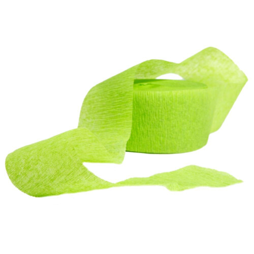 (One Size, Lime Green) Unique Party Crepe Streamer Roll (81ft) 2
