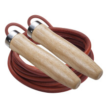 Champion Sports S785 8.5 ft. Heavyweight Leather Ball Bearing Jump Rope