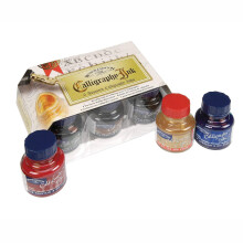 Winsor & Newton Kalligraphie 6-Glasfarben-Set, 30ml