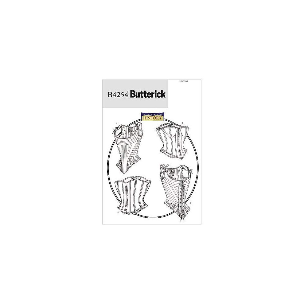 Butterick Patterns B4254 Size 6-8-10 Misses Stays and Corsets, Pack of 1, White