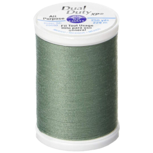 Filo e Cerniere Coats Dual Duty XP da Cucito Universale, 250-Yarde, Salvia