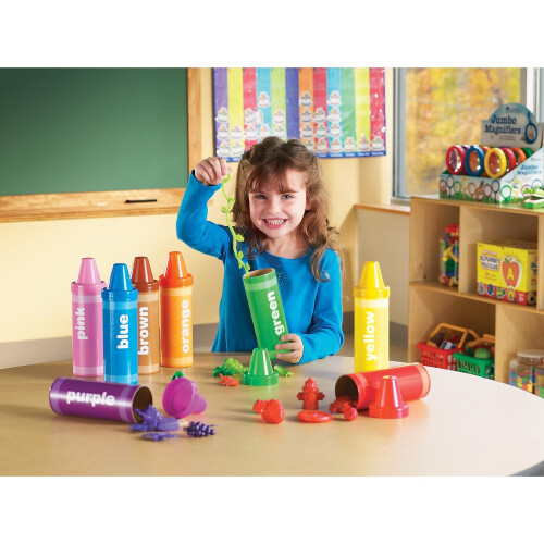 Learning Resources Learning Resources LER3070 Rainbow Sorting Crayon 1